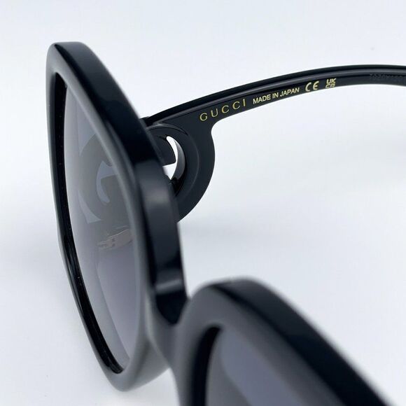 NEW Gucci GG1326S 001 Black Grey Gradient Oversized Square Women Sunglasses main image 7